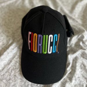 Fiorucci Black Rainbow Logo Hat